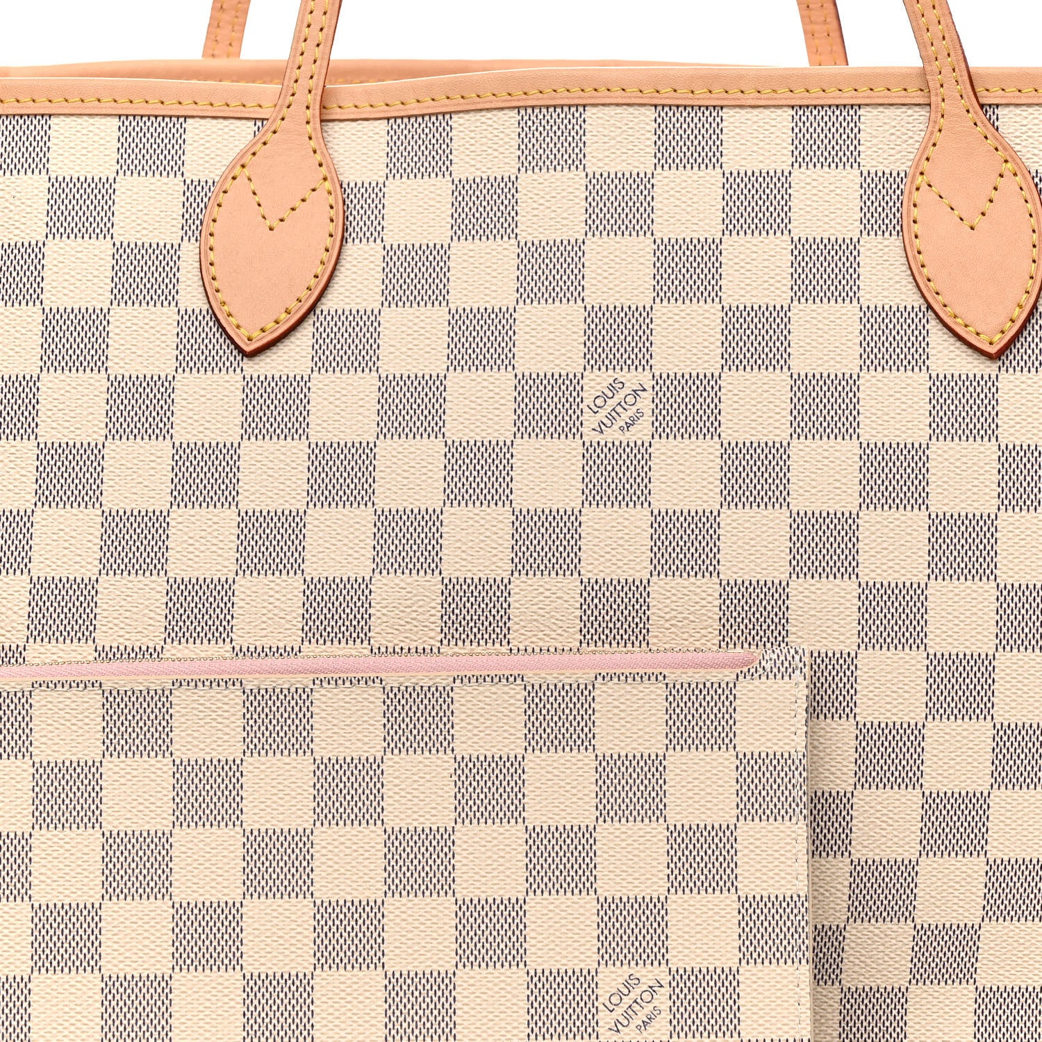 Louis Vuitton Damier Azur Neo Neverfull MM Rose Ballerine 8 of 10