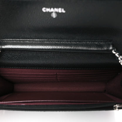 Chanel Caviar Quilted Wallet on Chain WOC Black 5 of 10