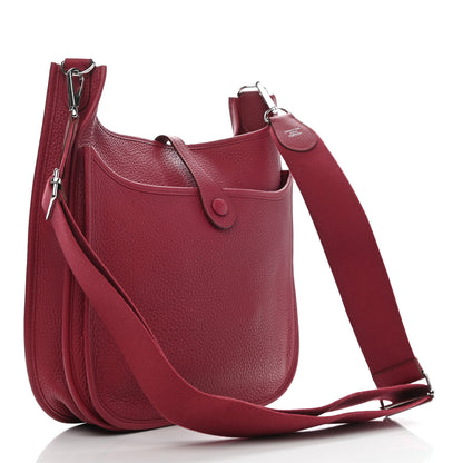 Hermes Taurillon Clemence Evelyne III PM Rubis 3 of 9