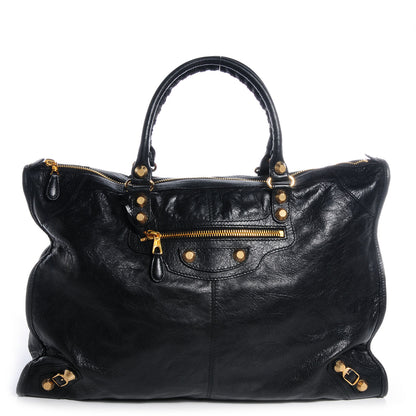 Balenciaga Agneau Giant 12 Gold Hardware Weekender Black 1 of 10