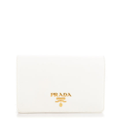 Prada Saffiano Lux Crossbody Bag Bianco 1 of 7