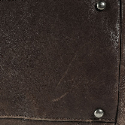 Chanel Leather Large Modern Chain Tote Brown 7 of 10