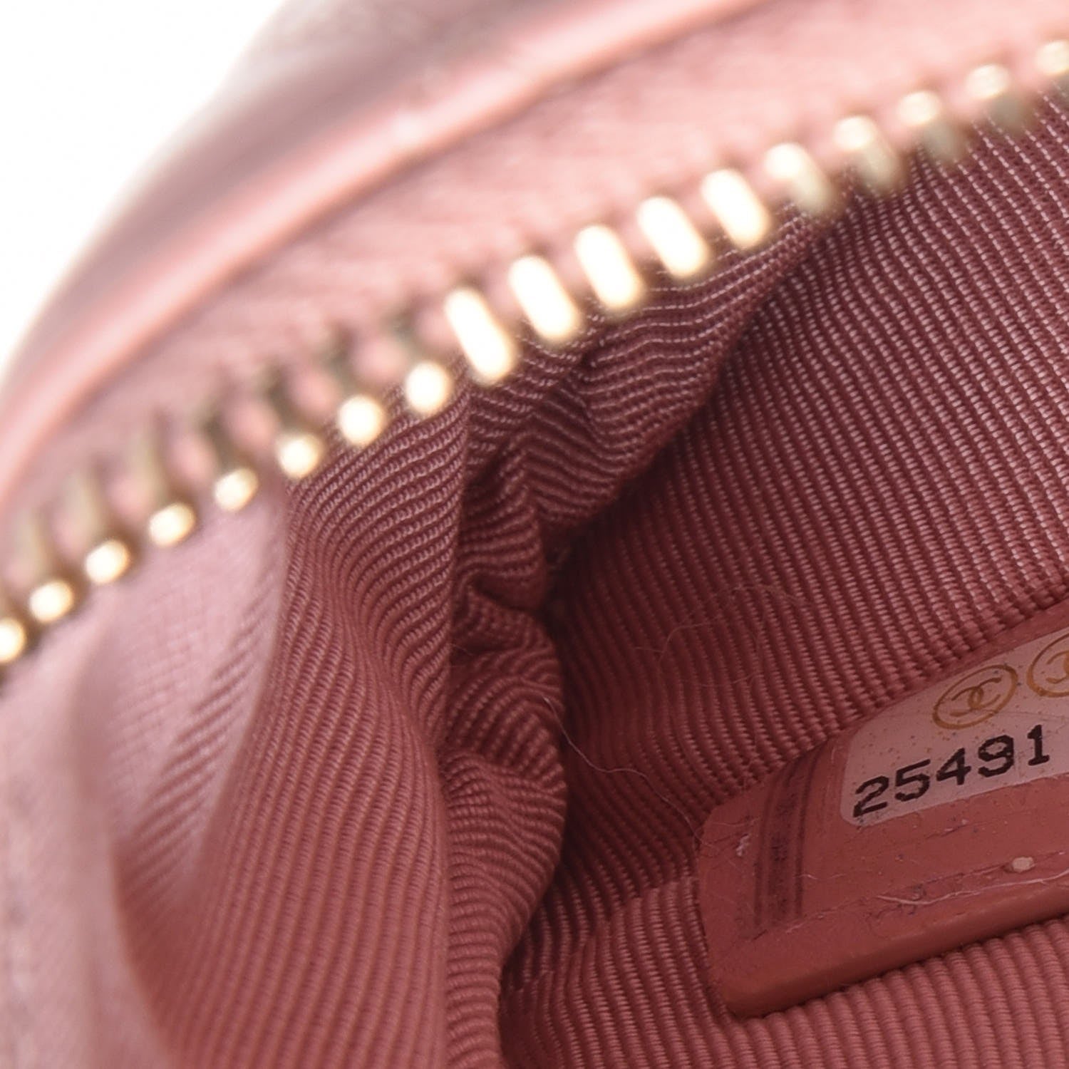 Chanel Aged Calfskin Quilted Small Reissue Cosmetic Case Light Pink 7 of 8