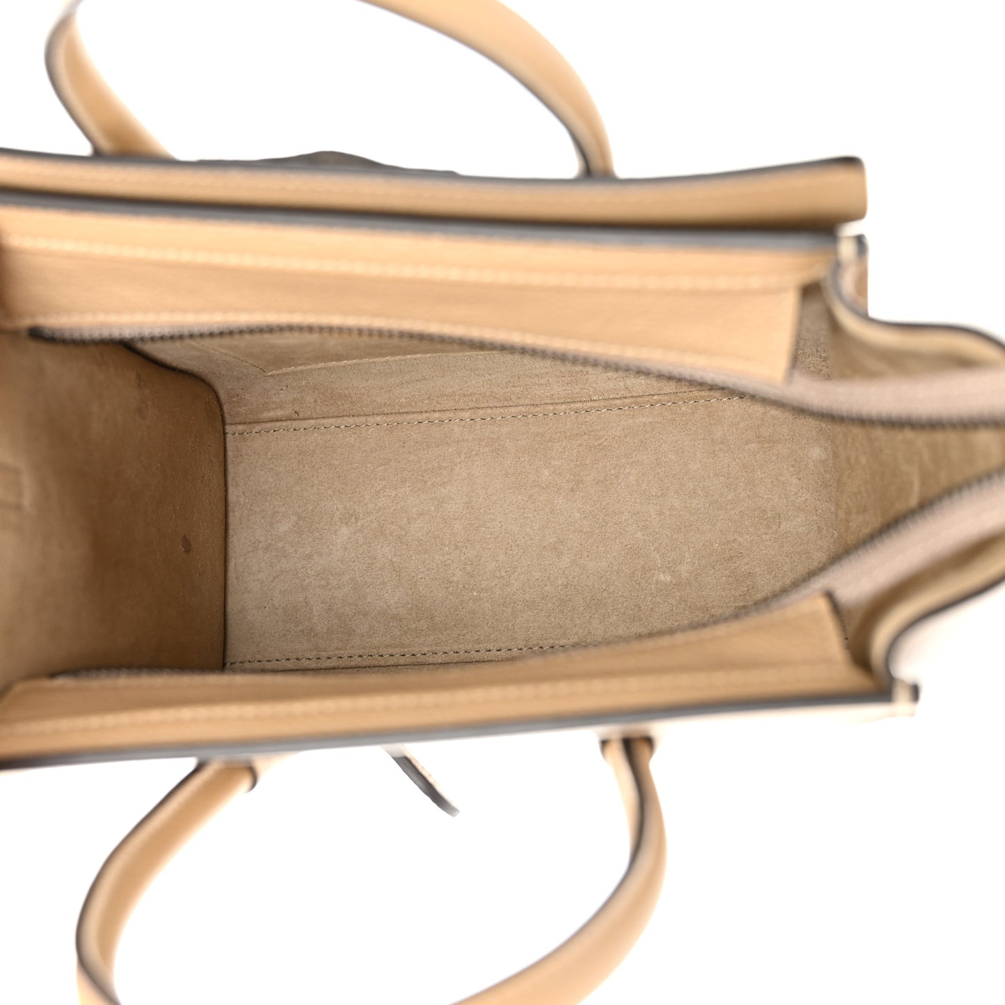 Drummed Calfskin Nano Luggage Dune