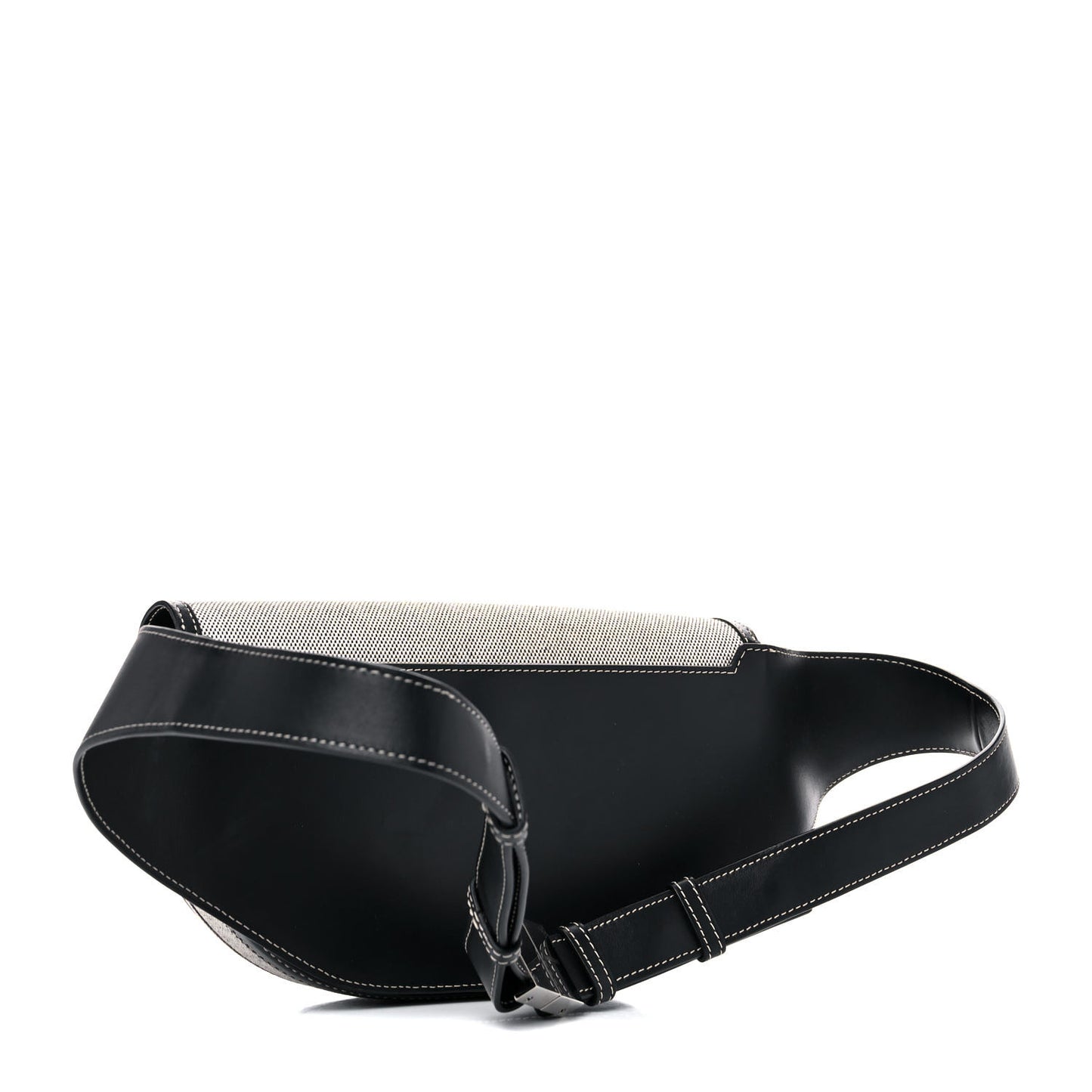 Canvas Horseferry Print Small Olympia Bum Bag Black Grey