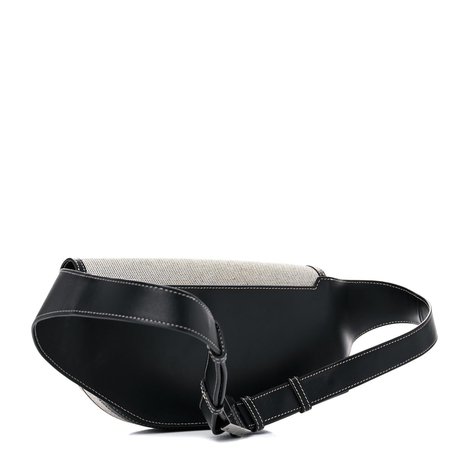 Burberry Canvas Horseferry Print Small Olympia Bum Bag Black Grey 3 of 14