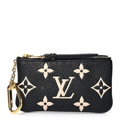 Louis Vuitton Empreinte Monogram Giant Key Pouch Black Beige 1 of 9