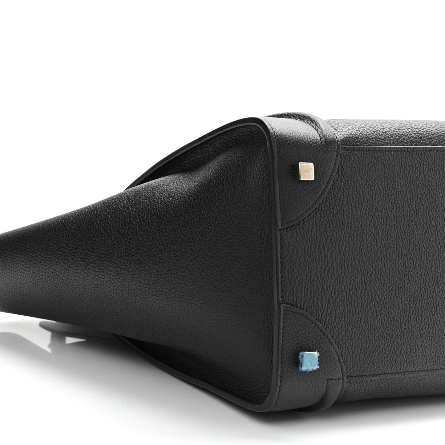 Drummed Calfskin Mini Luggage Black