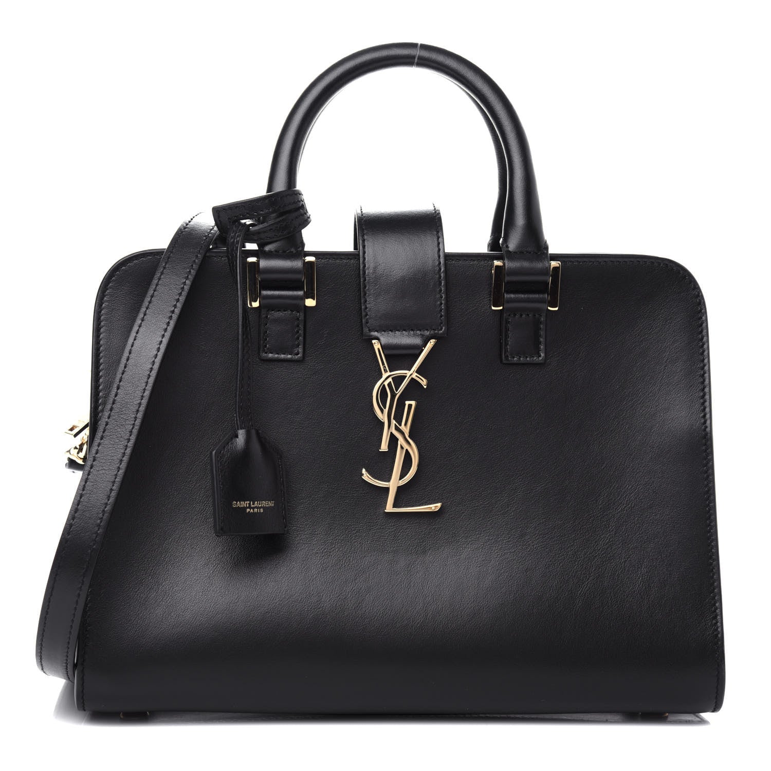 Saint Laurent Calfskin Monogram Baby Cabas Black 1 of 9