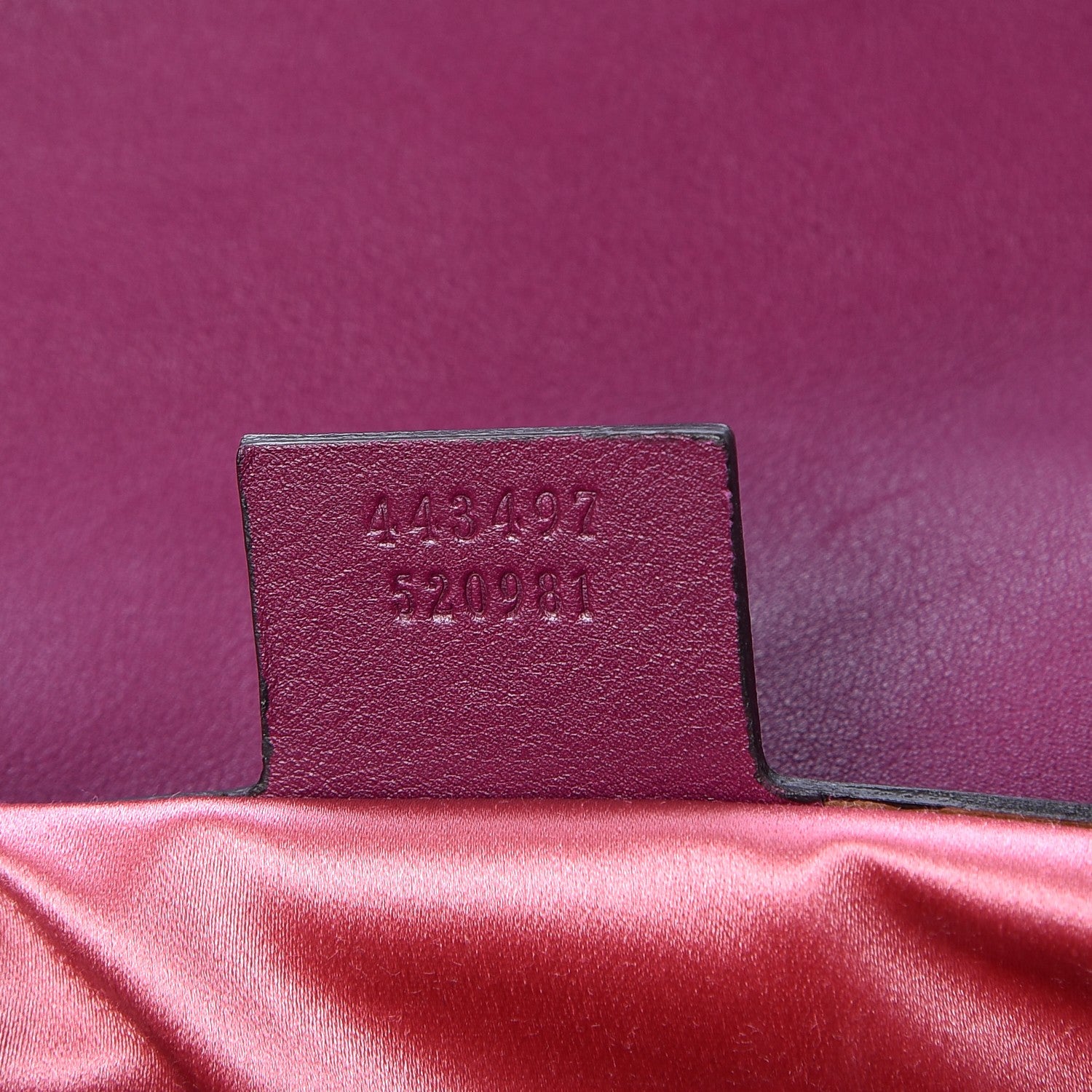 Gucci Velvet Matelasse Small GG Marmont Shoulder Bag Fuchsia Violet Cyclamen 7 of 7