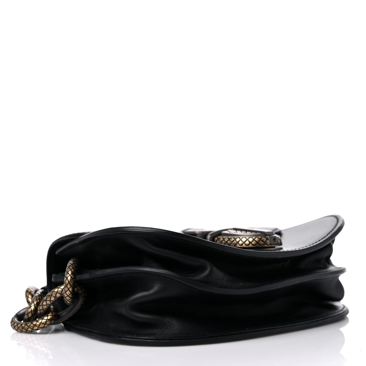 Bottega Veneta Calfskin Pony Hair Leopard Print Umbria Bag Black 4 of 13