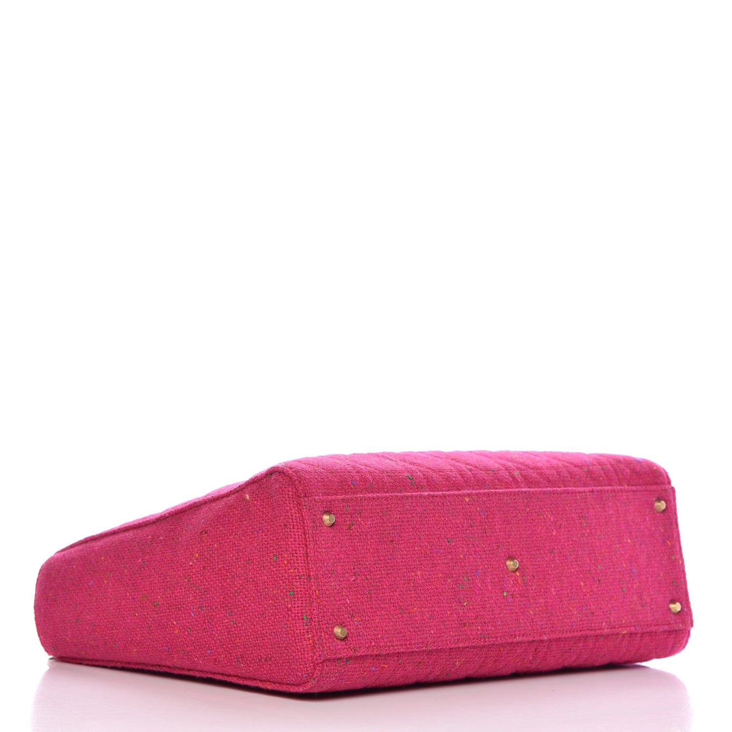 Tweed Cannage Large Lady Dior Rose Moyen