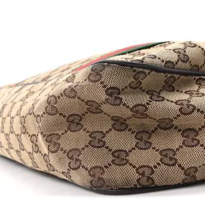 Gucci Monogram Web Carry On Tote Dark Brown 10 of 10