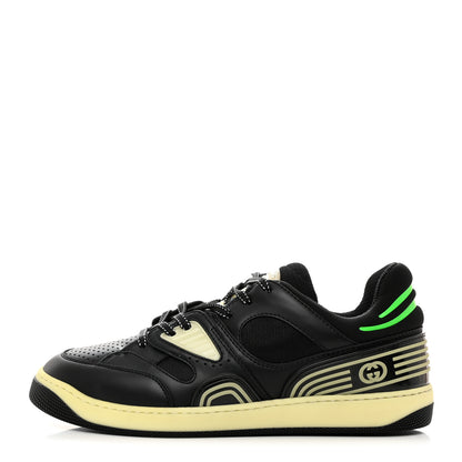 Gucci Demetra Glow in the Dark Mens Basket Low Top Sneakers 8.5 Black 1 of 9