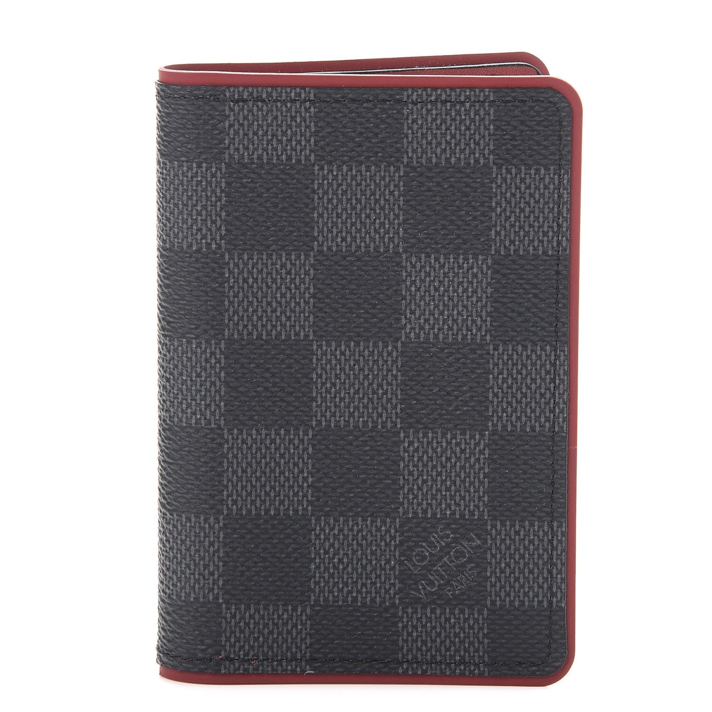 Damier Graphite Pocket Organizer Bordeaux