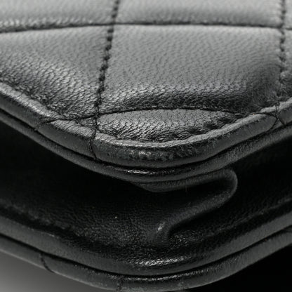 Chanel Lambskin Quilted Trendy CC Wallet On Chain WOC Black 19 of 23