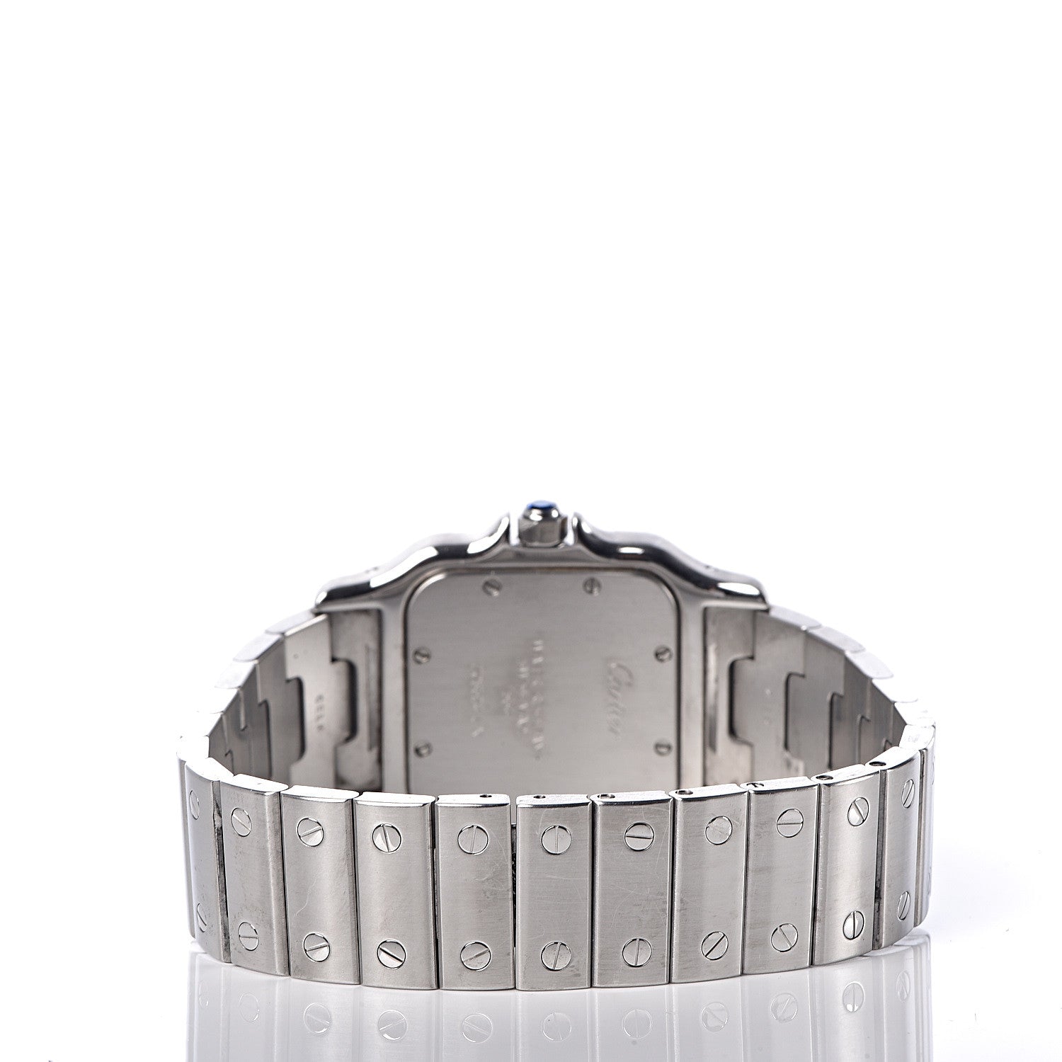 Cartier Stainless Steel 29mm Santos De Galbee Quartz Watch 4 of 6