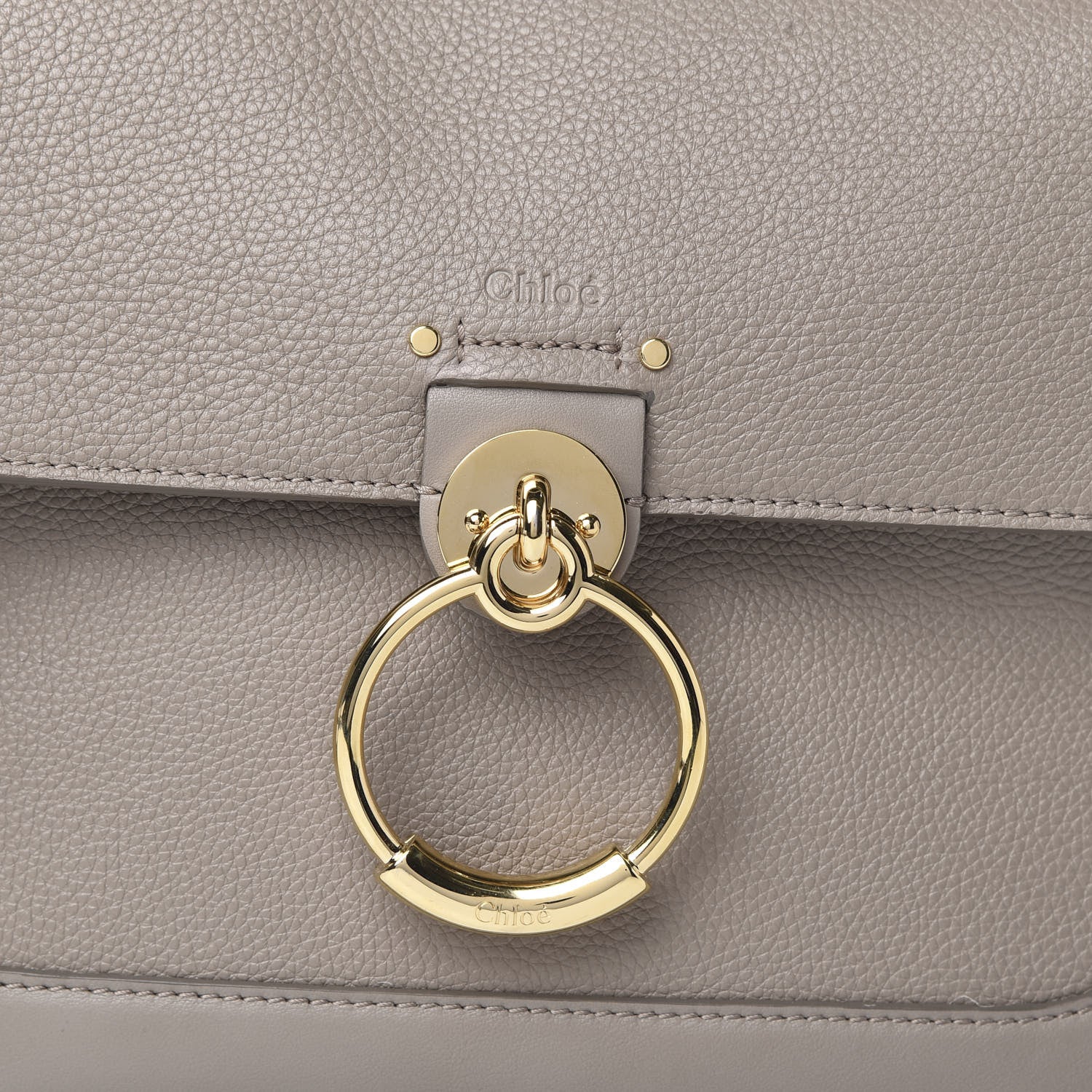 Chloe Calfskin Small Tess Day Bag Motty Grey 9 of 9