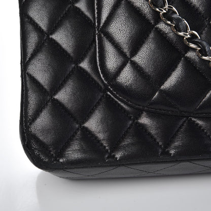 Chanel Lambskin Quilted Medium Double Flap Black 10 of 10
