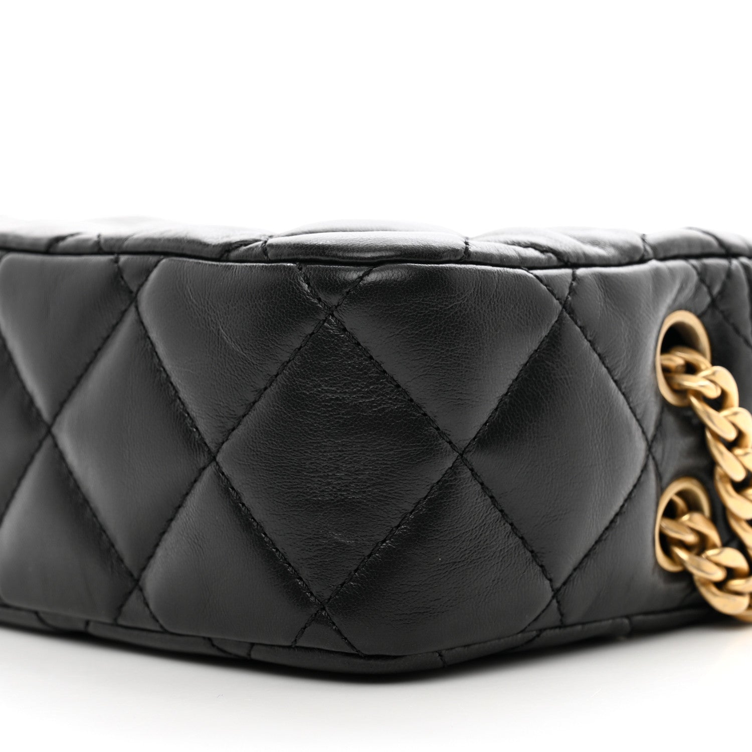 Chanel Lambskin Quilted Mini Pillow Crush Camera Case Black 10 of 11