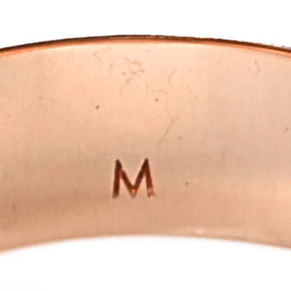 Louis Vuitton Brass Monogram Engraved Nanogram Ring M Pink Gold 5 of 7