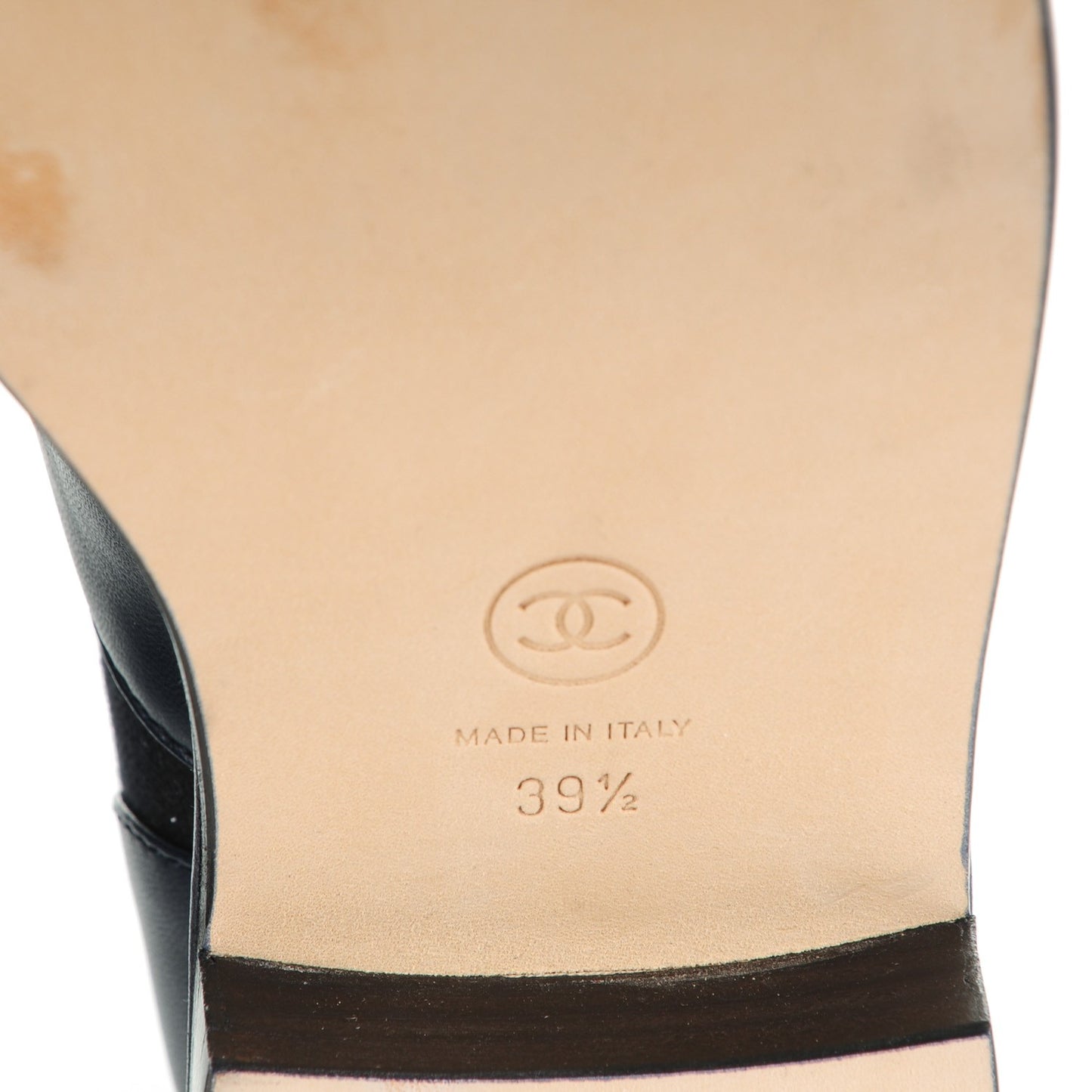 Lambskin Canvas Short Boots 39.5 Black Navy