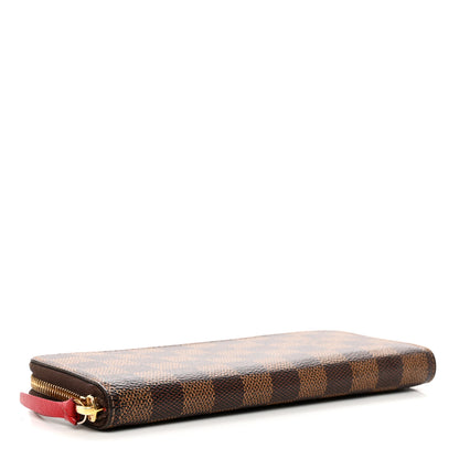 Louis Vuitton Damier Ebene Clemence Wallet Cherry 4 of 10