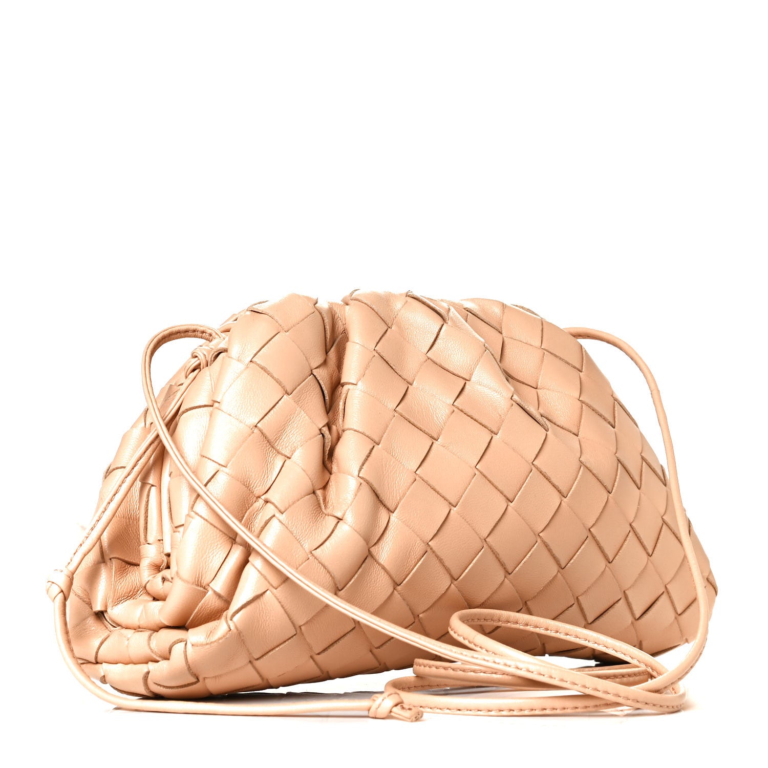 Bottega Veneta Nappa Intrecciato The Mini Pouch Almond 3 of 11