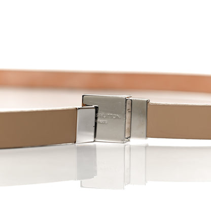 Louis Vuitton Ceinture Belt Gold Buckle 95 Nude 3 of 5