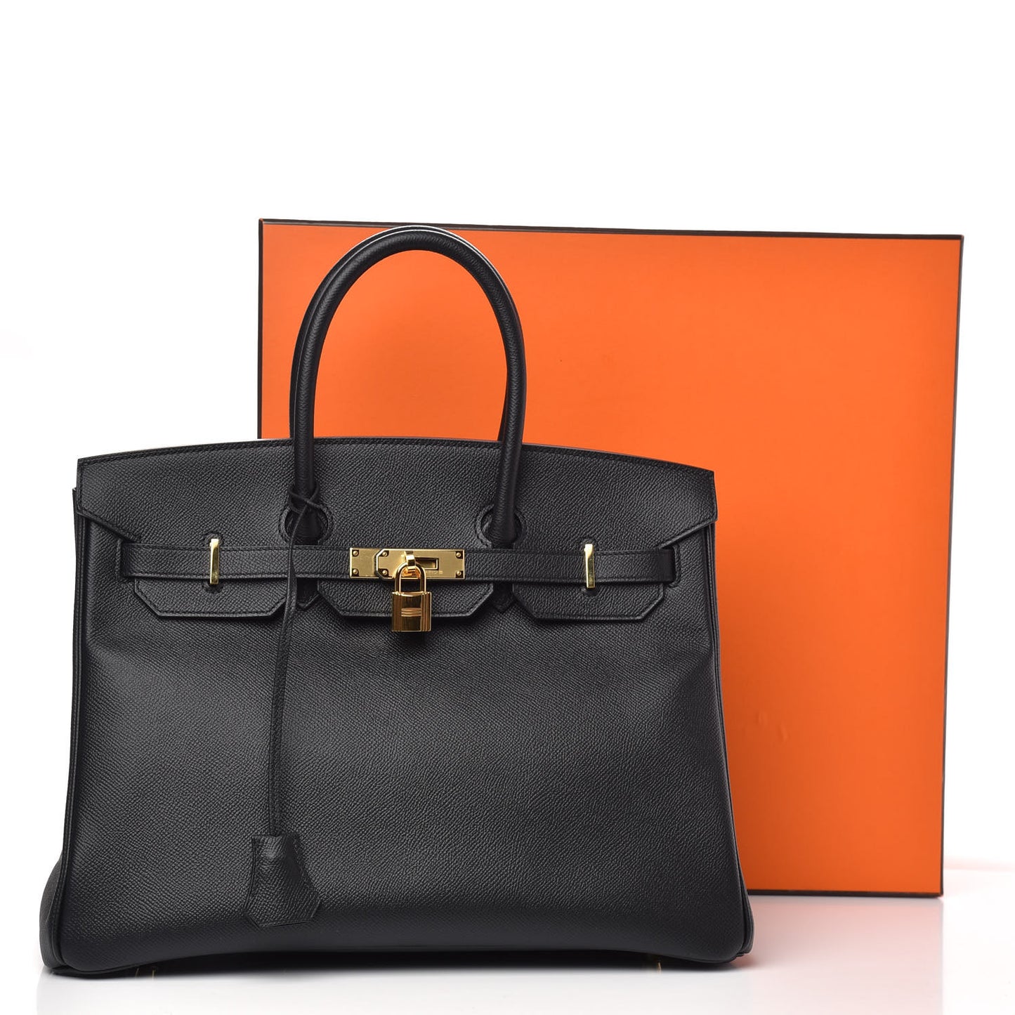 Epsom Birkin 35 Black