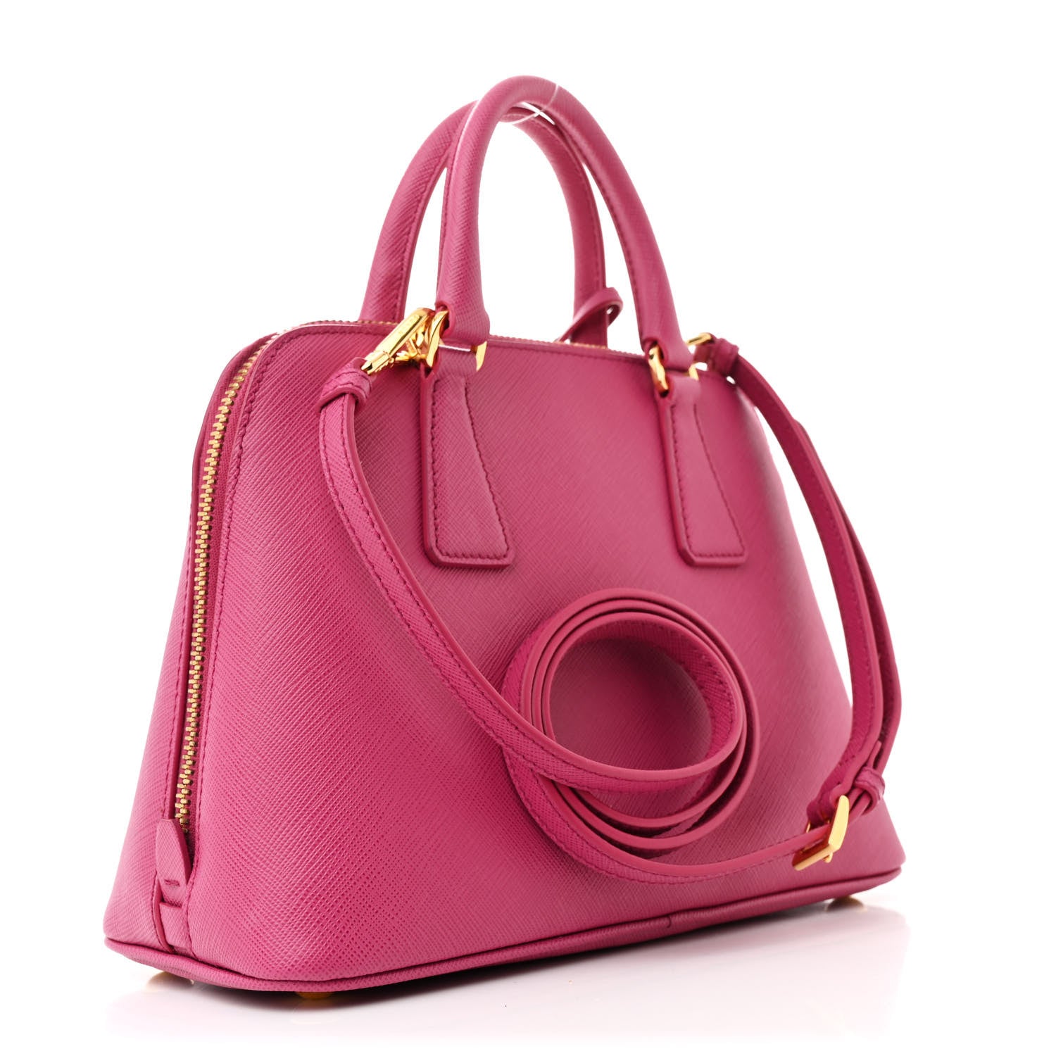 Prada Saffiano Lux Small Promenade Tote Fuxia 3 of 13