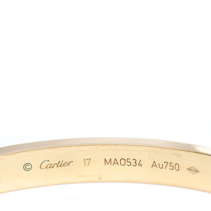 Cartier 18K Yellow Gold LOVE Bracelet 17 3 of 4