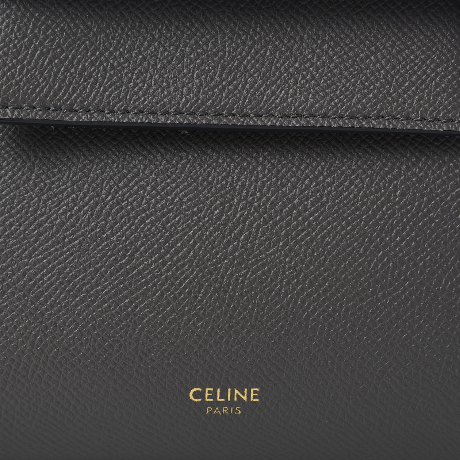 Celine Grained Calfskin Nano Belt Bag Grey 9 of 10