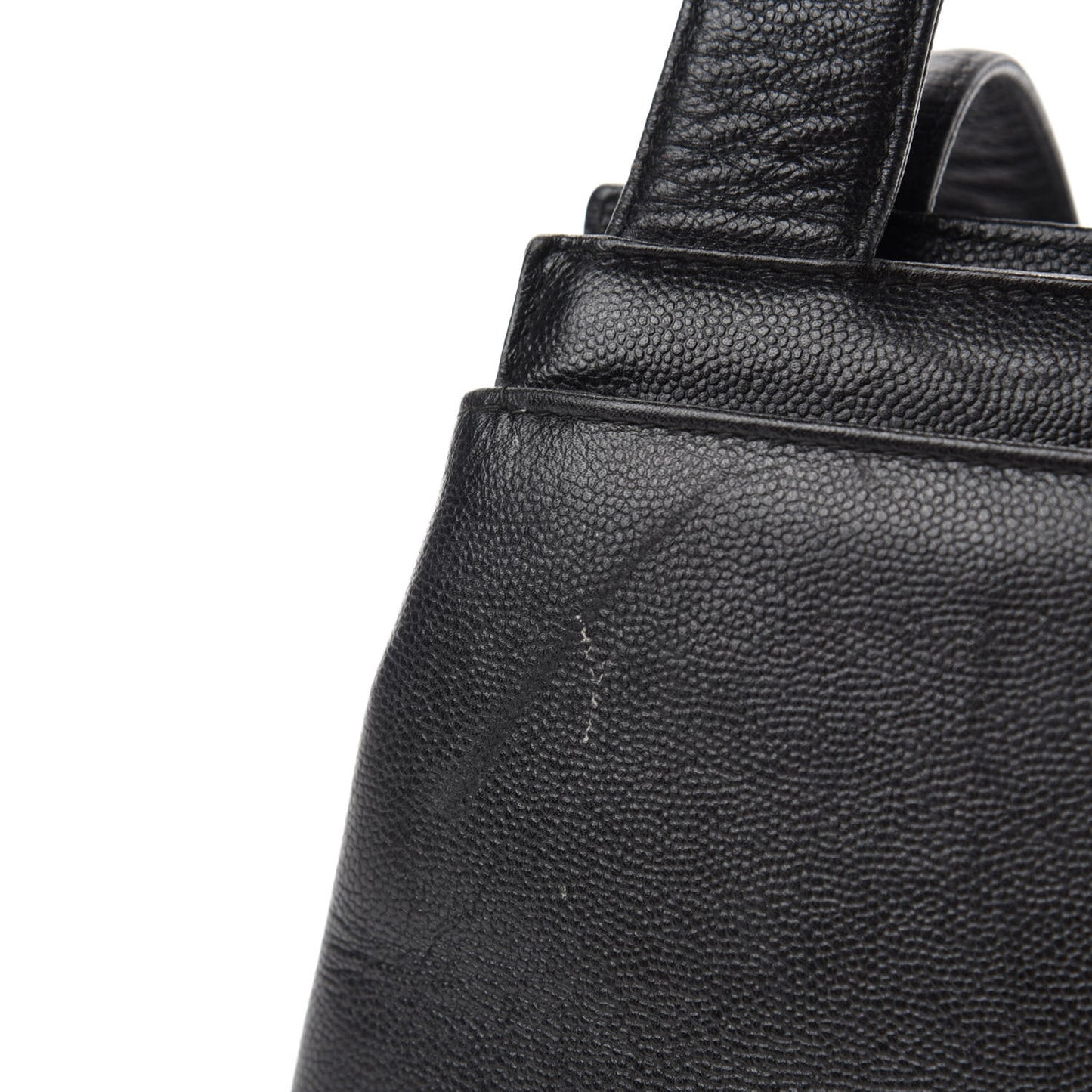 Caviar Small Shopping Tote Black