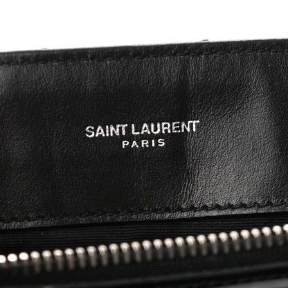 Saint Laurent Calfskin Y Quilted Monogram Medium Loulou Chain Satchel Black 6 of 9