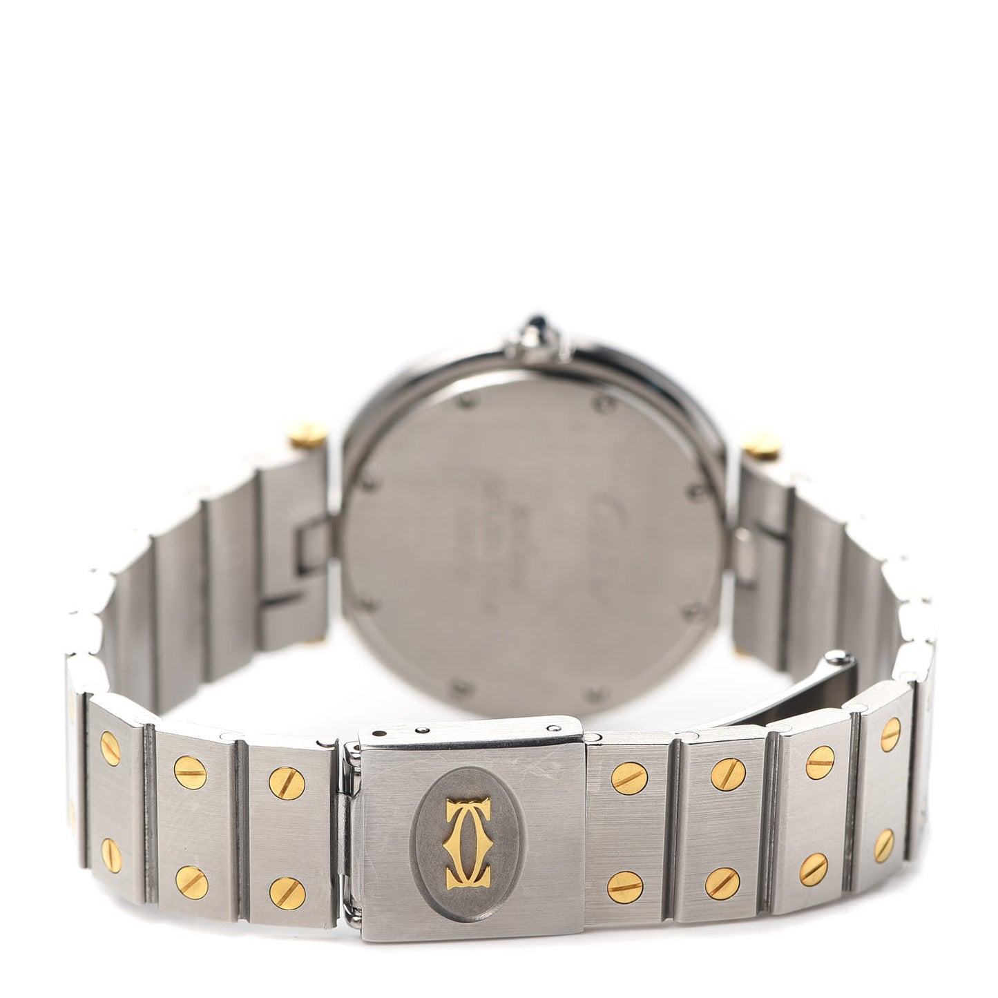 Stainless Steel 18K Yellow Gold 32mm Santos Vendome Quartz Watch