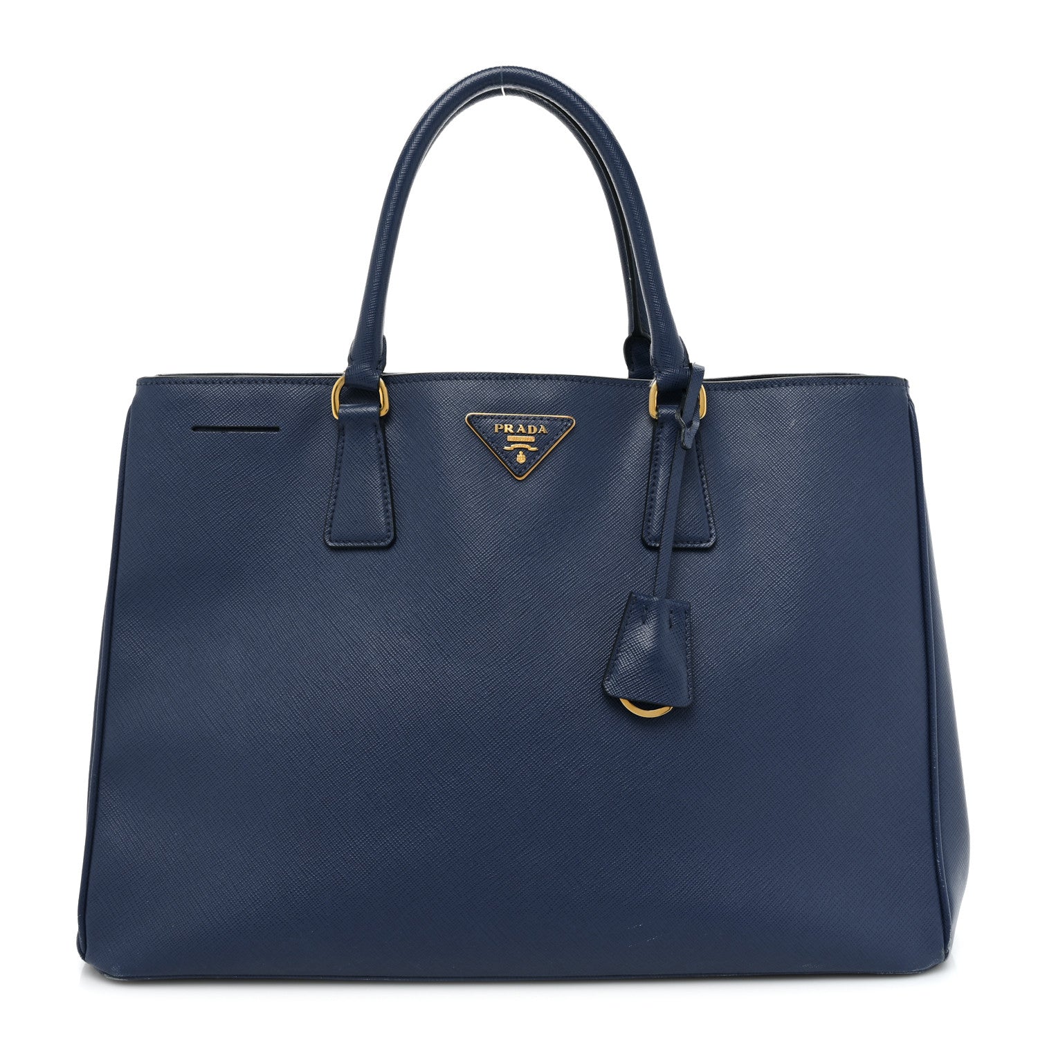 Prada Saffiano Lux Large Tote Bluette 1 of 15