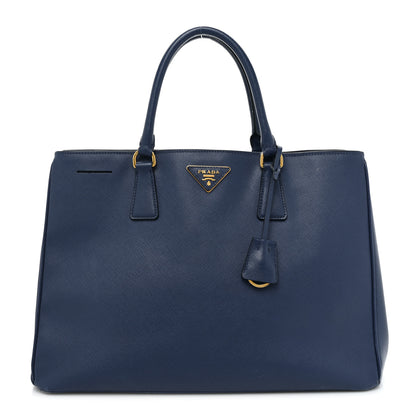 Prada Saffiano Lux Large Tote Bluette 1 of 15