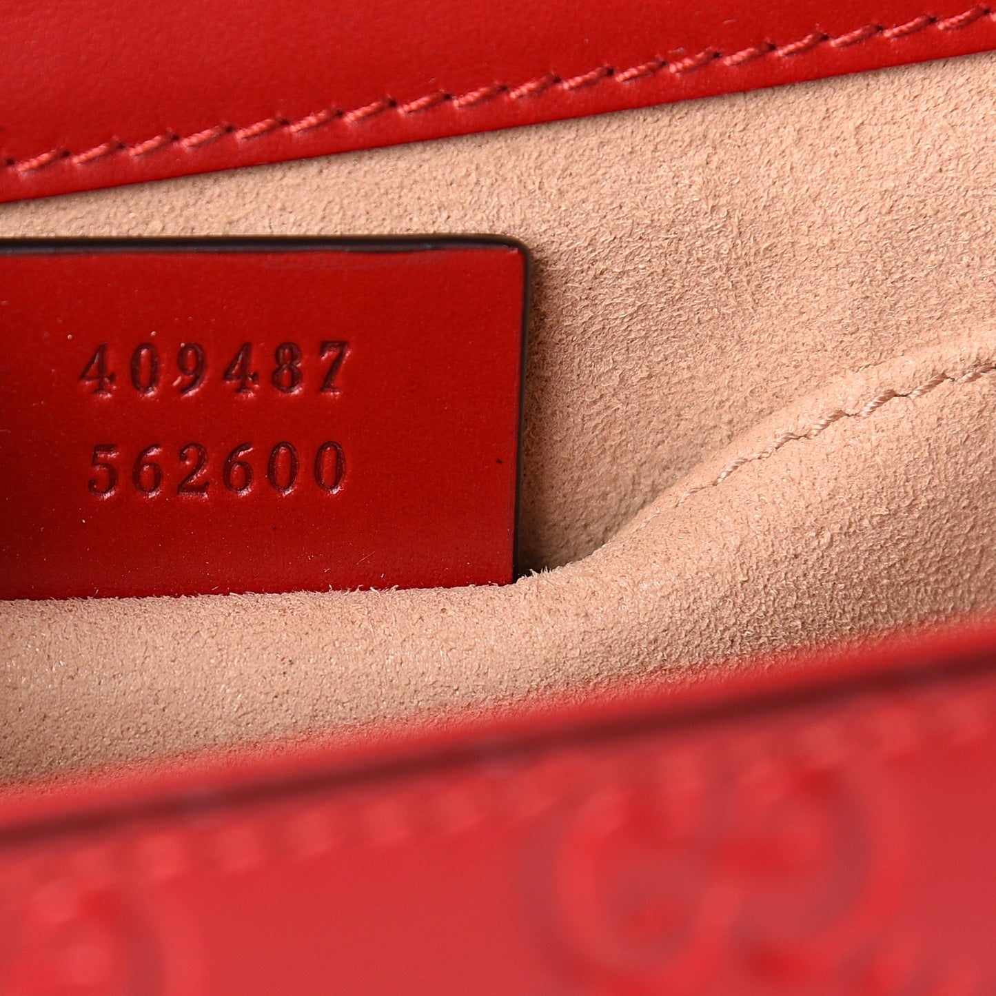 Guccissima Small Padlock Shoulder Bag Hibiscus Red
