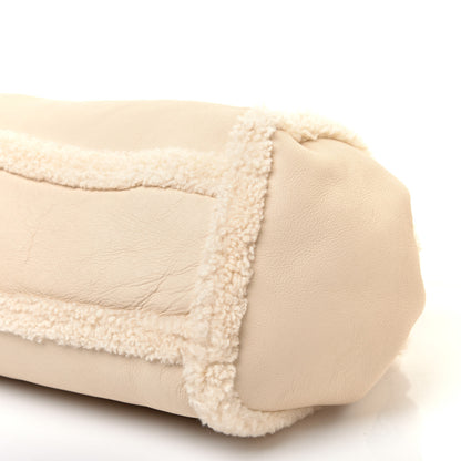 Saint Laurent Shearling Medium Nolita Shoulder Bag Natural 8 of 14