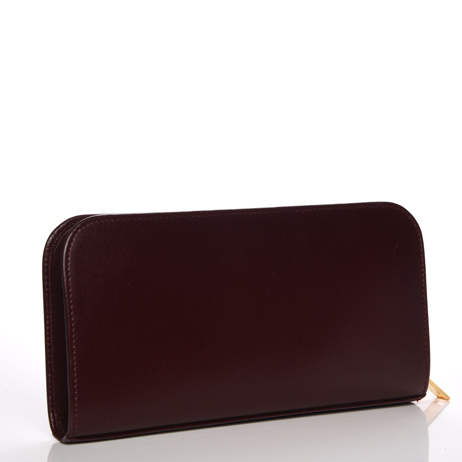 Saint Laurent Calfskin Classic Zip Around Continental Wallet Bordeaux 3 of 7