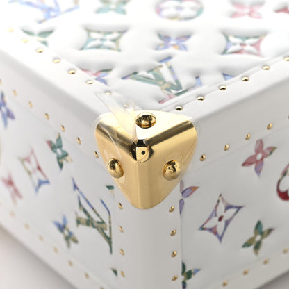 Louis Vuitton Lambskin Embossed Monogram LV Garden Camera Box White Multicolor 10 of 11