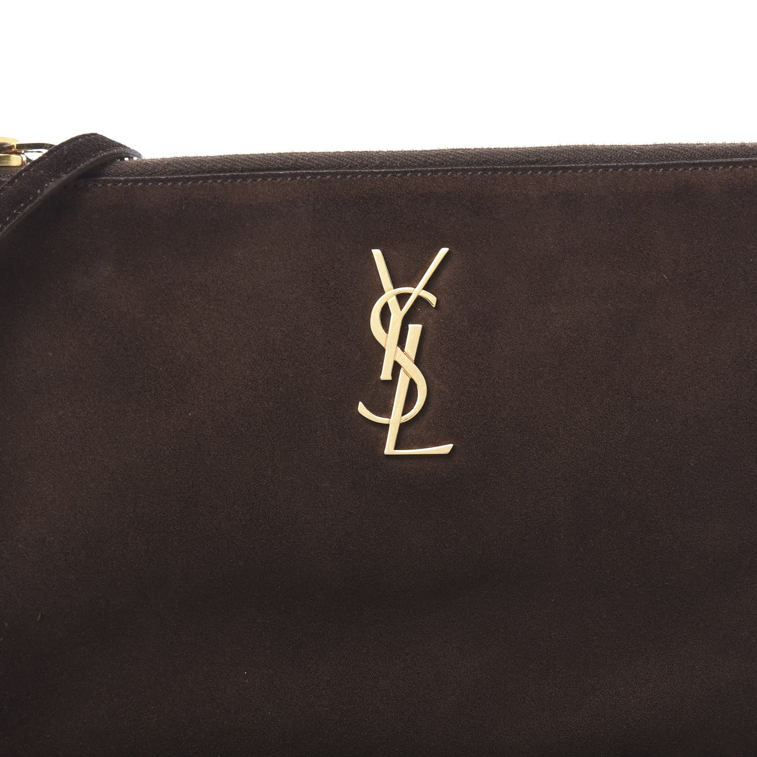 Saint Laurent Suede Calfskin Small Fringe Crossbody Bag Brown 11 of 11