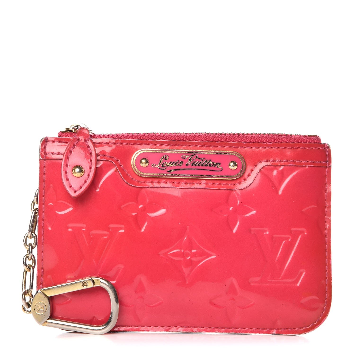 Louis Vuitton Vernis Key Pouch Rose Pop 1 of 10