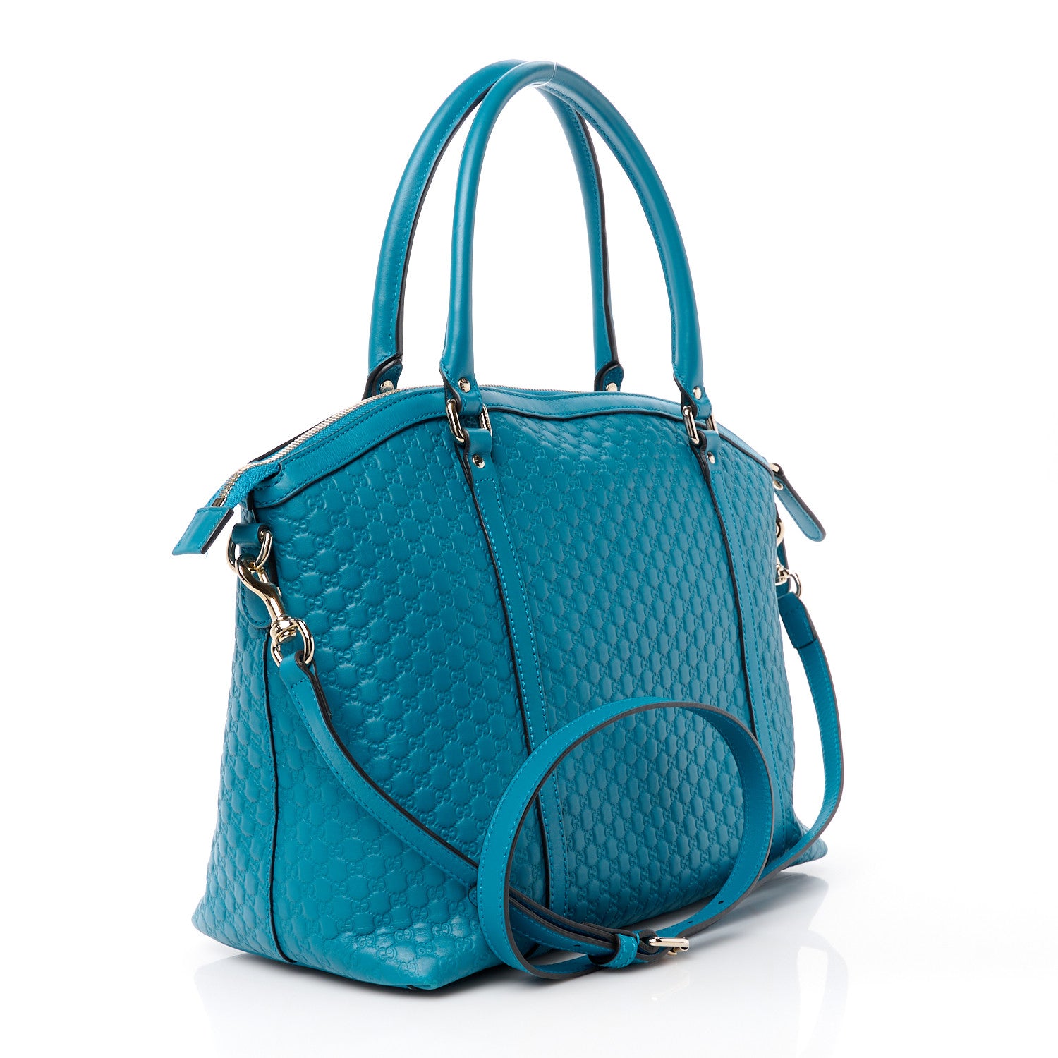 Gucci Soft Microguccissima Dome Satchel Deep Cobalt 3 of 13