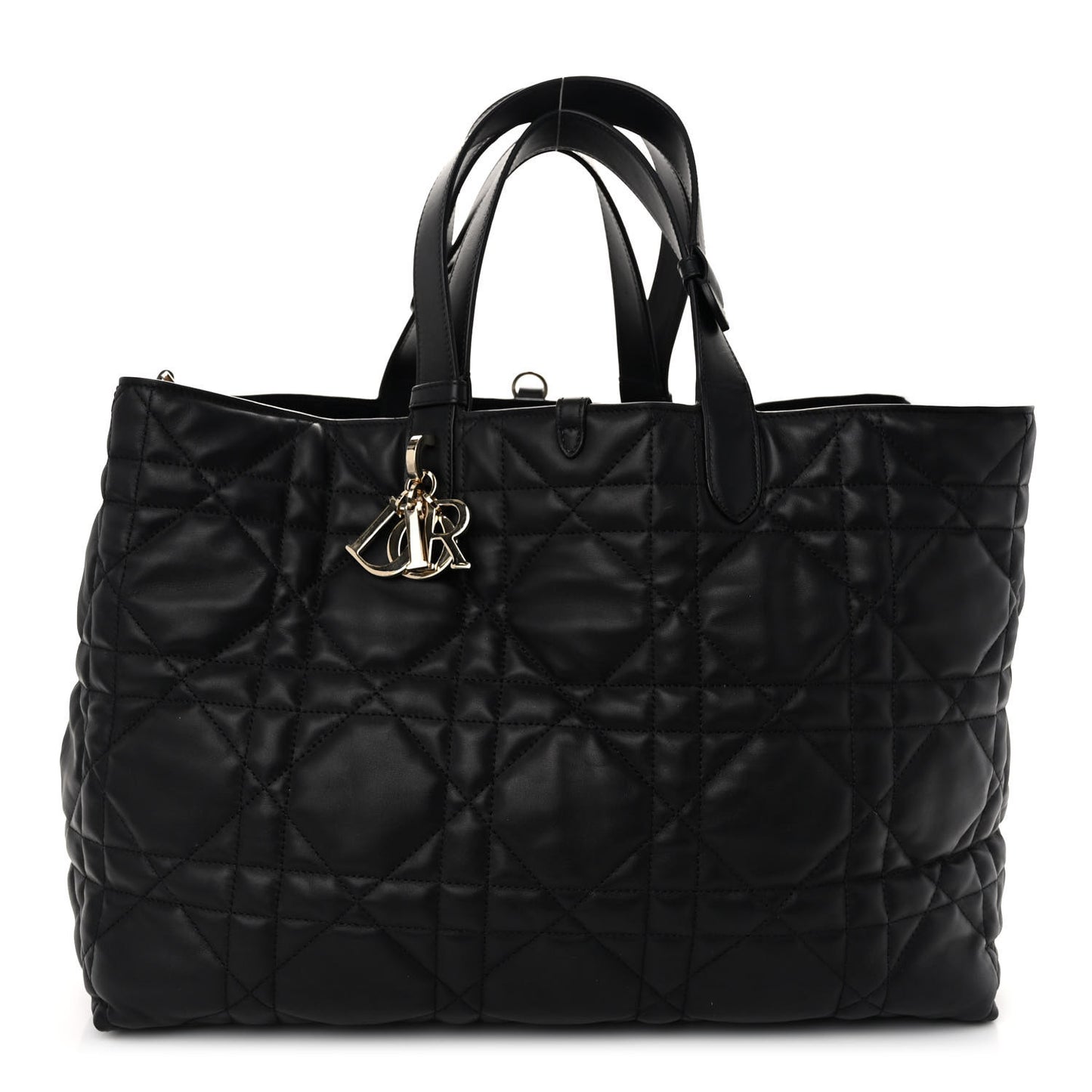 Calfskin Macrocannage Large Toujours Black