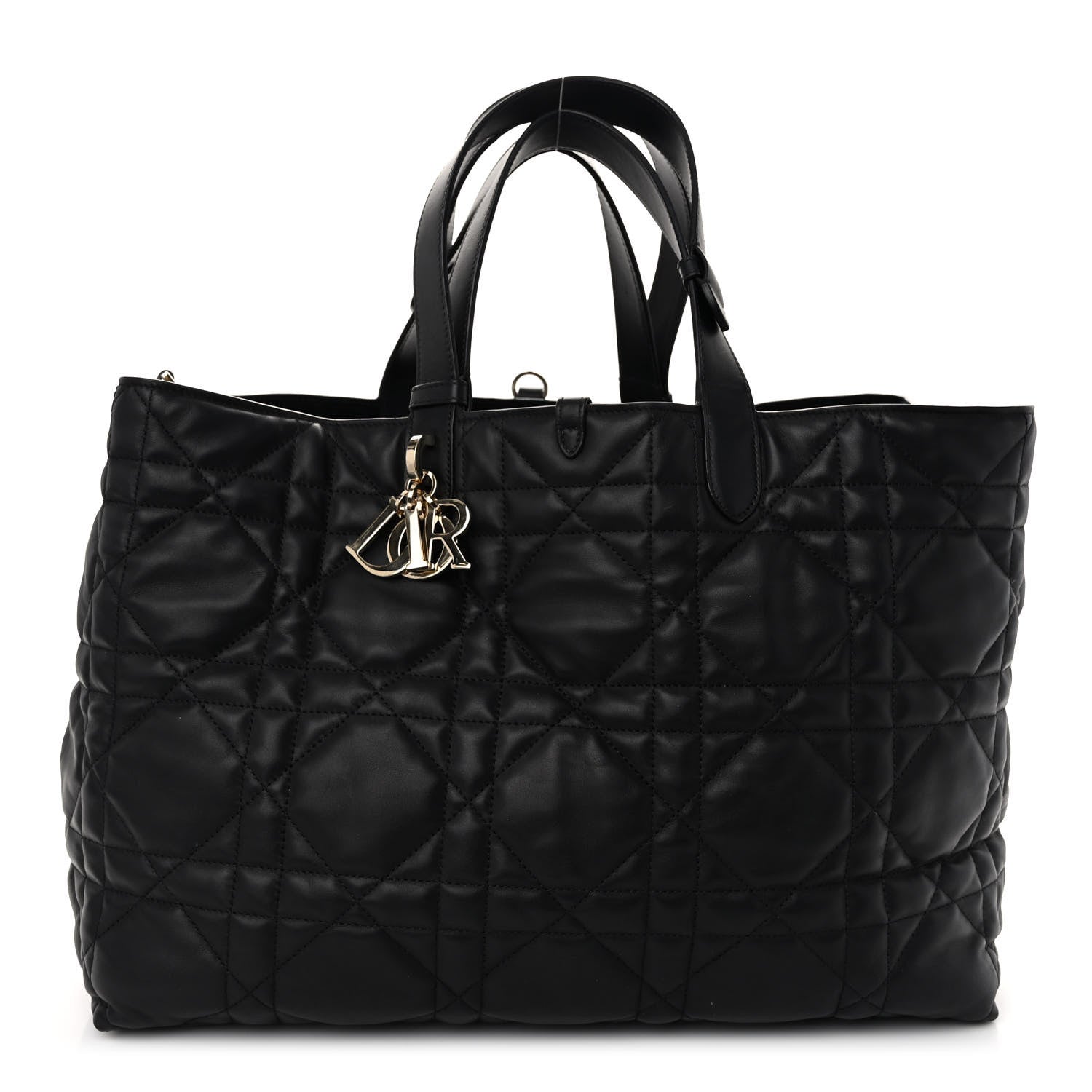 Christian Dior Calfskin Macrocannage Large Toujours Black 3 of 11