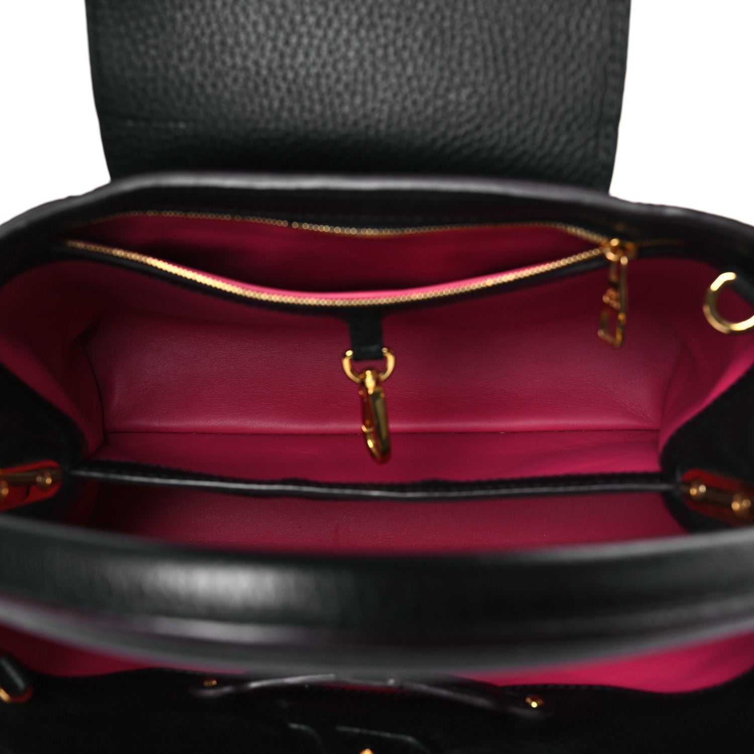 Louis Vuitton Taurillon Capucines PM Black 5 of 8