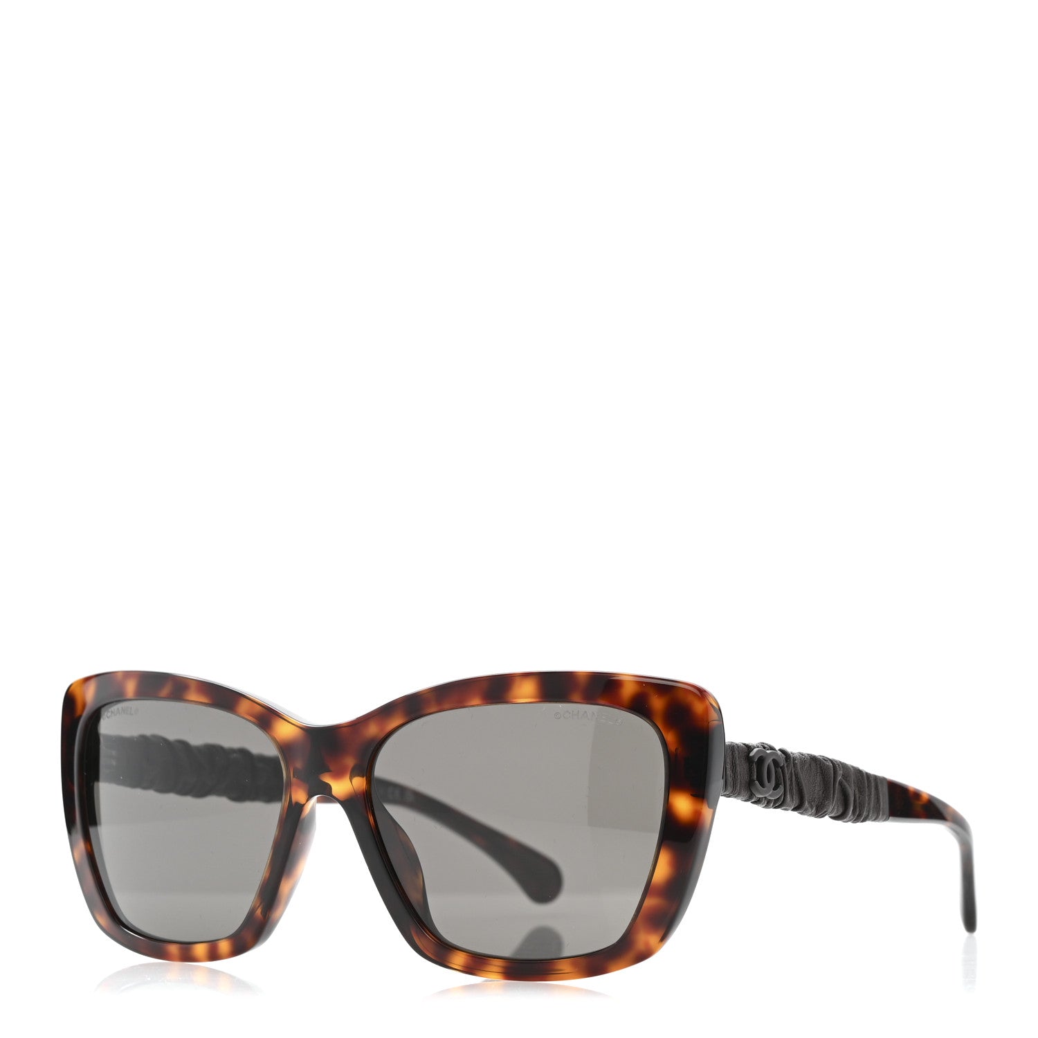 Chanel Acetate Calfskin Square Sunglasses 5476-Q-A Tortoise 1 of 8