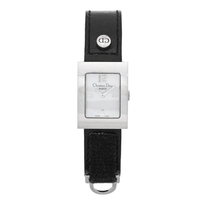 Christian Dior Stainless Steel Calfskin 20mm Malice Quartz Watch Black 1 of 4